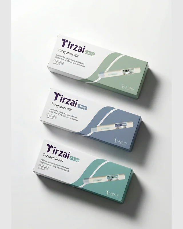 Pens Tirzai de 2.5 mg, 5 mg y 7.5 mg